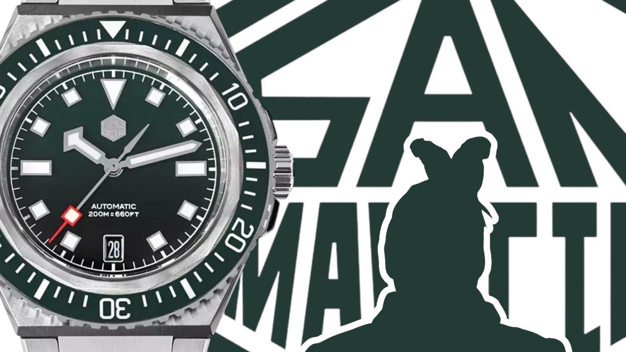 NEW San Martin SN0146-G Gradient Green Dial watch review and a white faced pearl cockatiel