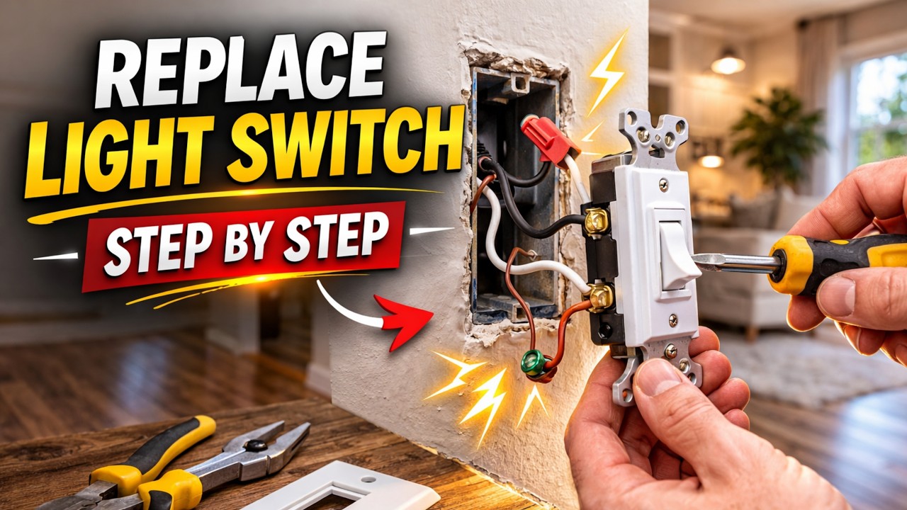 How to Replace a Light Switch Step-by-Step | Easy DIY Guide for ...