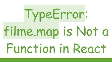 TypeError: filme.map is Not a Function in React