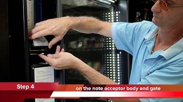 Anytime Fitness - How to clean the note accepter on a Sorrento vending machine