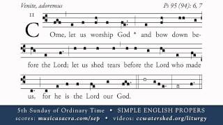 Video thumbnail of "INTROIT • 5th Sunday of Ordinary Time • SIMPLE ENGLISH PROPERS"