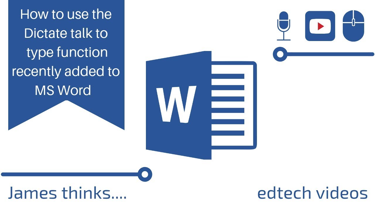 How to use the dictate feature in Microsoft word