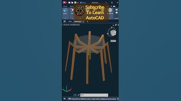 3D Modelling In Autocad #shorts #autocad #cad #autocad2024 #3dmodeling #designgorhythm