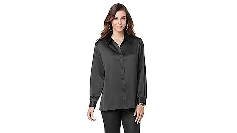 DG2 by Diane Gilman Silky Charmeuse Blouse
