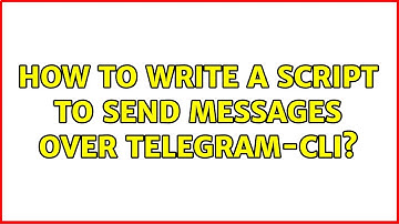 Ubuntu: How to write a script to send messages over telegram-cli?