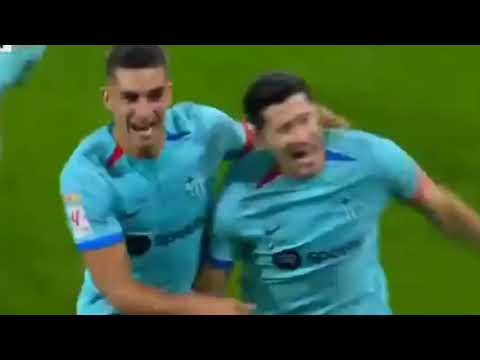 هدف برشلونه التانى ضد اوساسونا هدف ليفاندوسكى