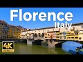 Florence, Italy Walking Tour (4k Ultra HD 60fps)
