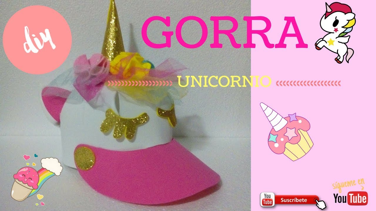 quemar Cardenal tenga en cuenta DIY Gorra de Unicornio - YouTube