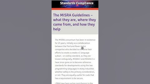 MISRA and AUTOSAR C/C++