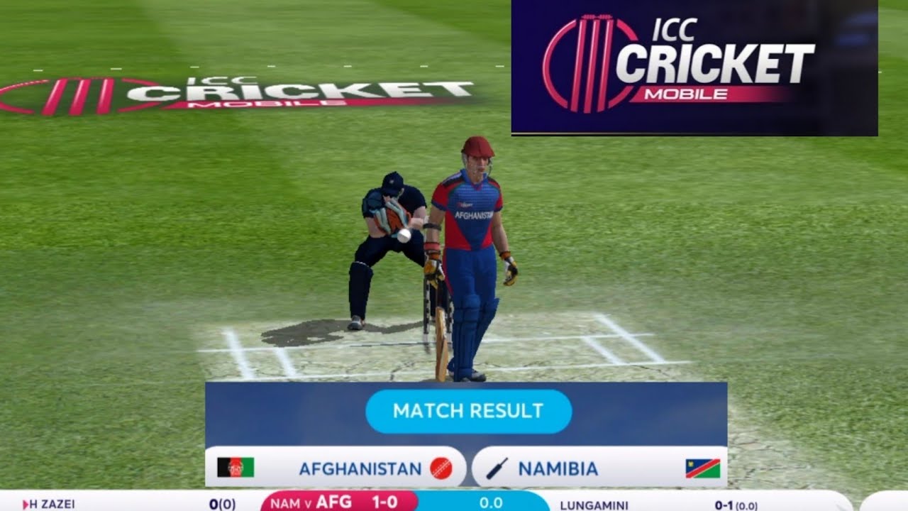 ICC Cricket Mobile Gameplay ICC Cricket Mobile Gameplay AFG VS Namibia Super Over Match