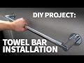 How to Install a Towel Bar in Drywall – Strong Towel Rack Installation
