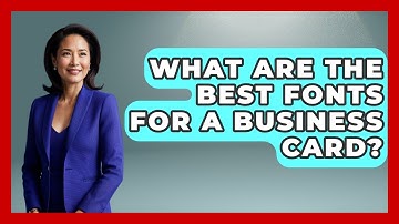 What Are The Best Fonts For A Business Card? - Job Success Network
