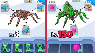 Spider Evolution 3D : Level Up Spider game in MAX LEVEL ⭐ Merge Simulator Battle ( Spider Runner )