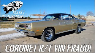 The VIN Was CUT OFF This Fraudulent 1969 Dodge Coronet R/T At Barrett Jackson Scottsdale 2024!
