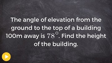 Find the height of the building | Trigonometric Word Problem