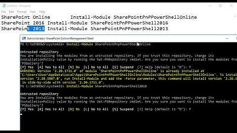 SharePoint PnP PowerShell Module Installation Step by Step