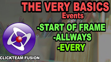 Start of Frame , Always and Every - Very Basic Events for Clickteam Fusion
