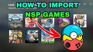 How to import nsp games on egg ns, Paano mag lagay ng laro sa egg ns emulator