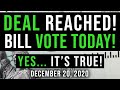 (BREAKING NEWS! NEW BILL VOTE TODAY) SECOND STIMULUS CHECK UPDATE & STIMULUS PACKAGE UPDATE 12/20/20