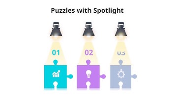 Connected Puzzle List Diagram Animated PowerPoint Templates