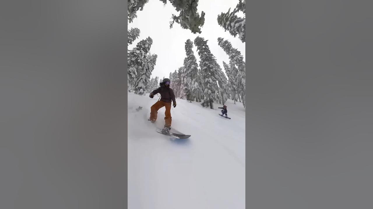 Father-daughter mic’d up snowboarding!