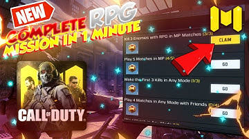 HOW TO KILL 10 ENEMIES WITH RPG IN MP (MULTIPLAYER) MATCHES, IN DAILY MISSION IN CALL OF DUTY MOBILE