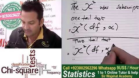 What is Chi square test, Chi square Distribution in Hindi  Urdu, How to find Critical Values, Part 1