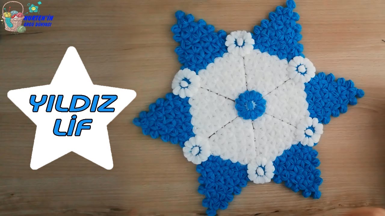 Çiçekli Yıldız Lif Modeli Yapılışı | lif modelleri ve yapılışları,lif örnekleri 2023