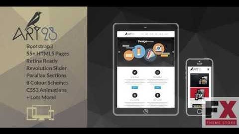 Preview Art23 - Creative Html5 Portfolio Template TForest