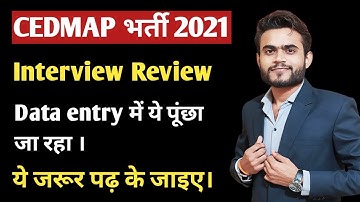 Cedmap interview Review | Cedmap data entry Review | cedmap interview