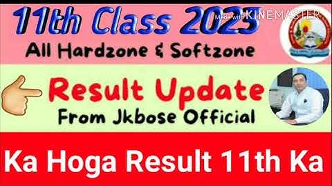 😢Jkbose 11th Class 2023 Results Update From Jkbose official Ka Hoga Result 11th ka#result #jkbose