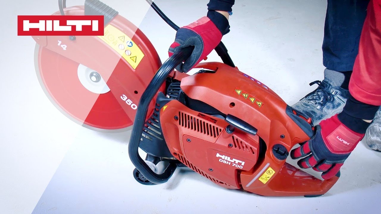 HOW TO cold start your Hilti DSH 700-X / DSH 900-X Gas Saw - YouTube