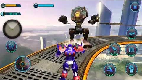 Flying Superhero Robot Monster Transform Fighting| Lvl 1 - 5 walkthrough | Android Gameplay|