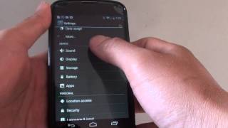 Google Nexus 4: How to Enable/Disable Vibration on Screen Touch screenshot 1