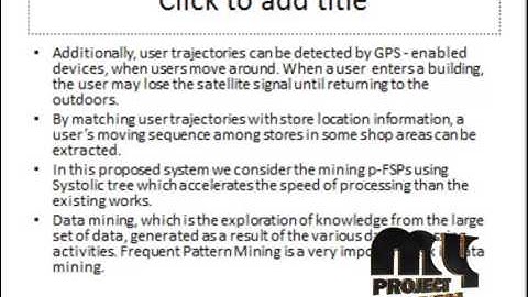 Final Year Projects 2015 | Exploring Sequential Probability Tree forMovement-Based