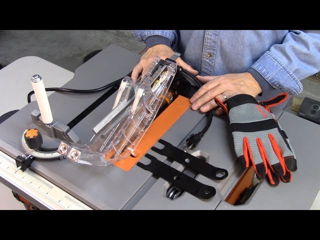 How To Change The Blade On Your RIDGID Table Saw YouTube