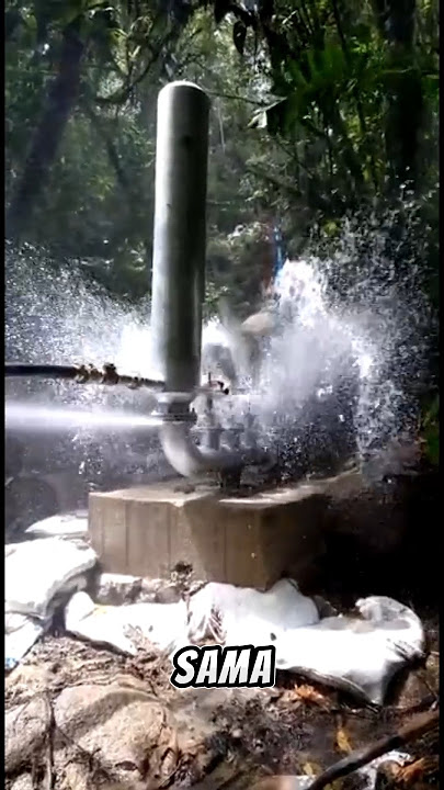 Pompa hidram tanpa listrik #shortvideo #shortsfeed #shorts