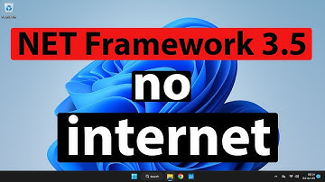 install .NET Framework 3.5 without internet