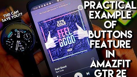 Practical example of Music Change via Buttons Feature in Amazfit Gtr 2e.