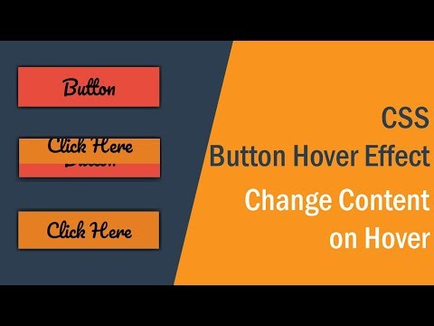 CSS Button Hover Effects | Change Content on Hover CSS | csPoint