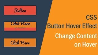 CSS Button Hover Effects | Change Content on Hover CSS | csPoint