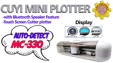 Cuyi Mini MC-330 ll Auto detect Cutter Plotter ll Print and Cut ll Lad Support