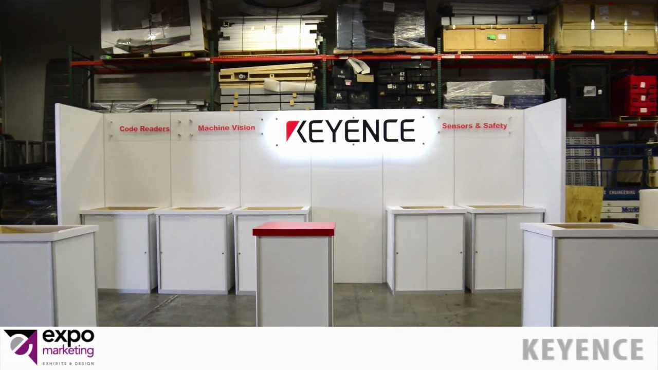 Keyence trade show booth - YouTube