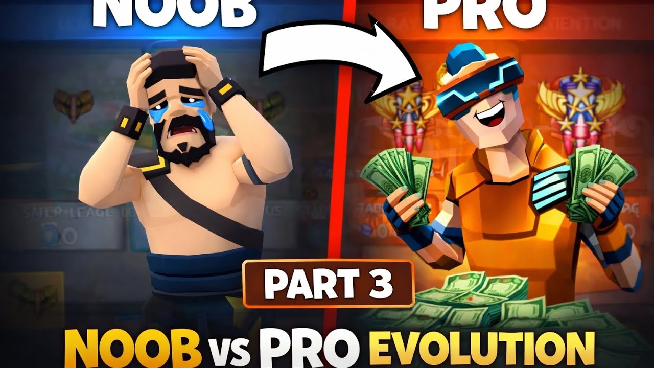 From Noob to PRO – Part 3 | Big Upgrade, Big Wins! 💪 | Rocket Royale.