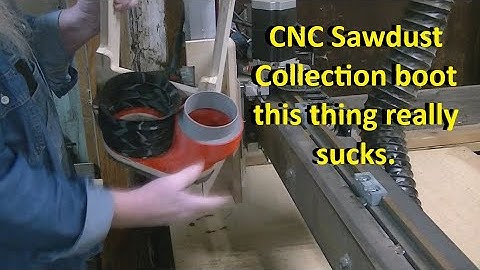 Building a CNC Dust Boot #cnc #sawdust