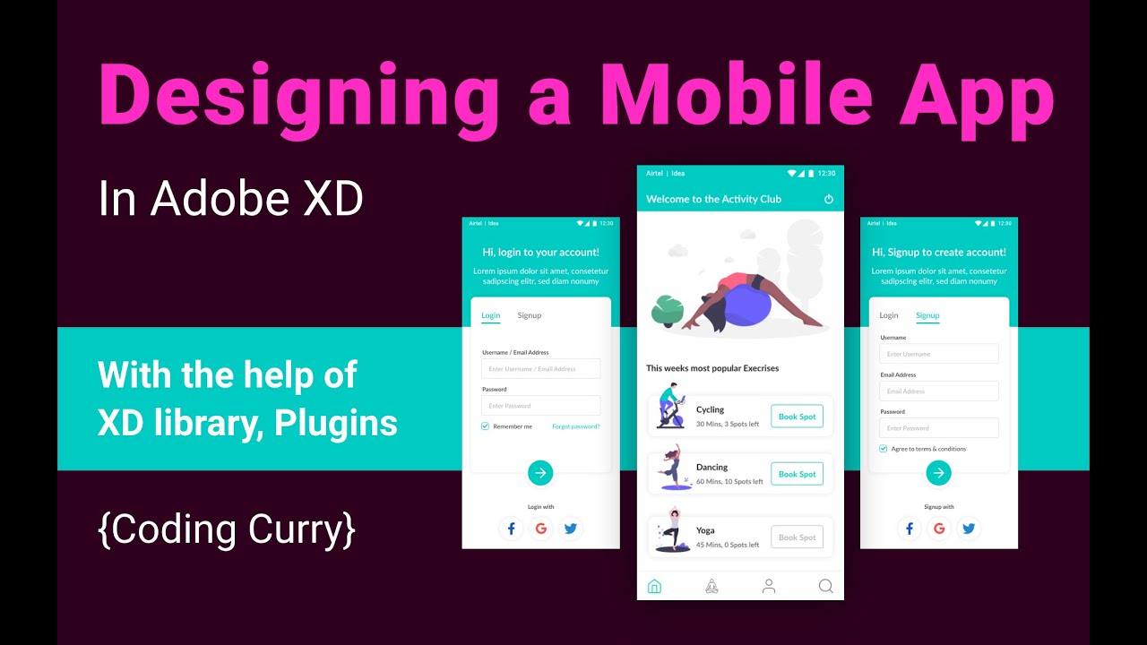 Mobile App Design In Adobe XD