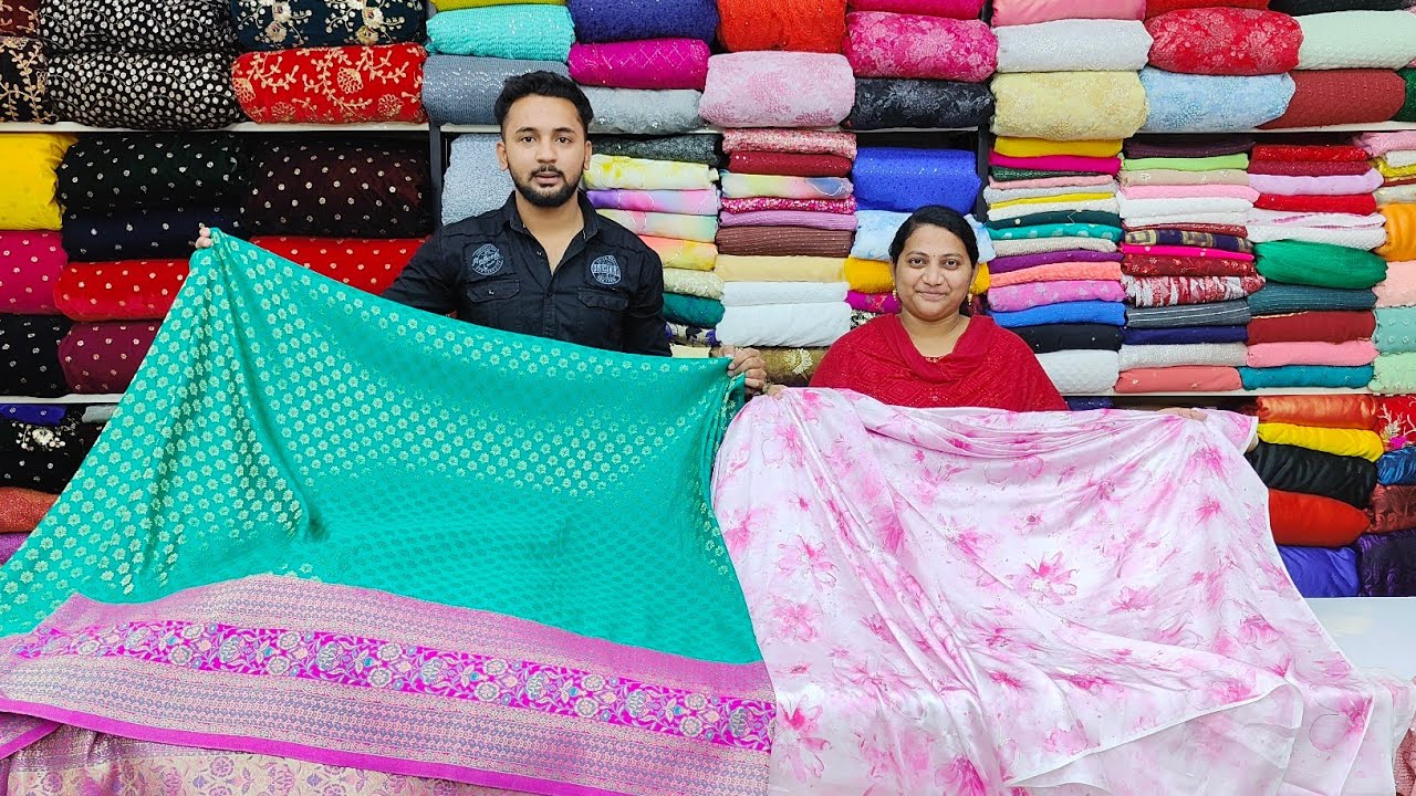Mysore Wholesale Designer Fabrics Shop 50Rs/One MTR Courier AVL