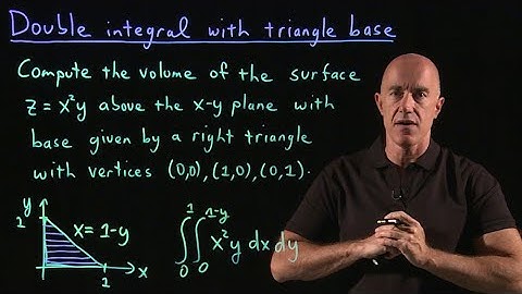 Double integral over a triangular region | Lecture 25 | Vector Calculus for Engineers