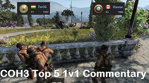 Top 5 COH3 1v1 - FeriG (#1 DAK) vs Havoc (#3 UKF) on Faymonville - Commentary Breakdown