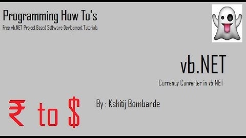 How to make a Currency Converter in 5 Mniutes.